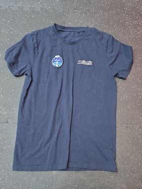 Silhouette Navy Short-Sleeve Tee with Blue Patch
